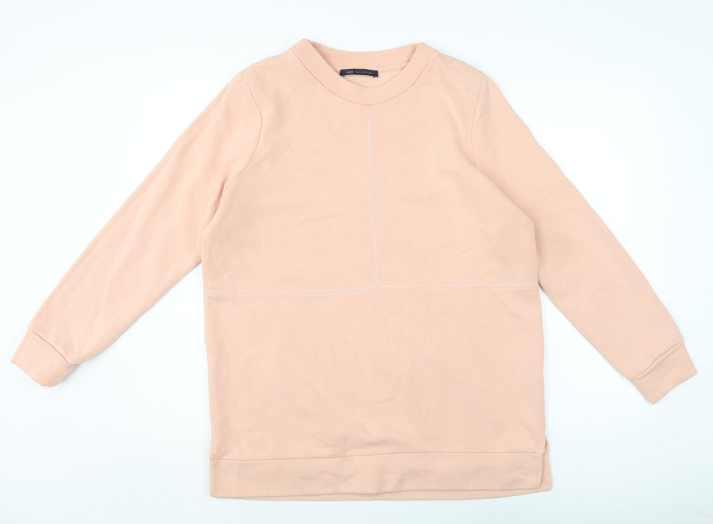 Womens UK Size M Marks and Spencer Orange Pullover Sweatshirt