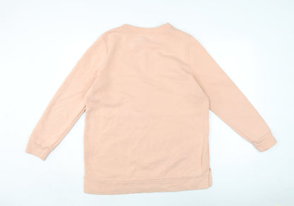 Womens UK Size M Marks and Spencer Orange Pullover Sweatshirt