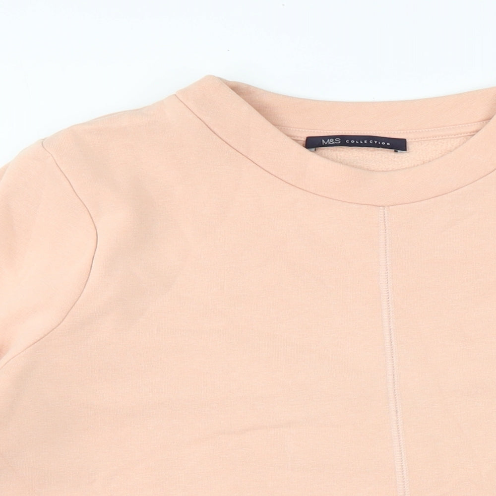 Womens UK Size M Marks and Spencer Orange Pullover Sweatshirt