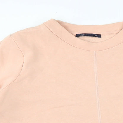 Womens UK Size M Marks and Spencer Orange Pullover Sweatshirt