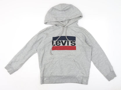 Mens UK Size XS Levi's Grey Pullover Hoodie