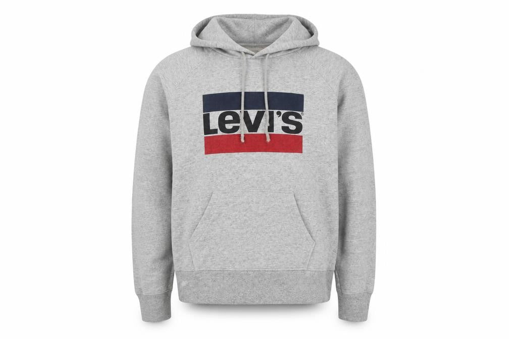 Mens UK Size XS Levi's Grey Pullover Hoodie