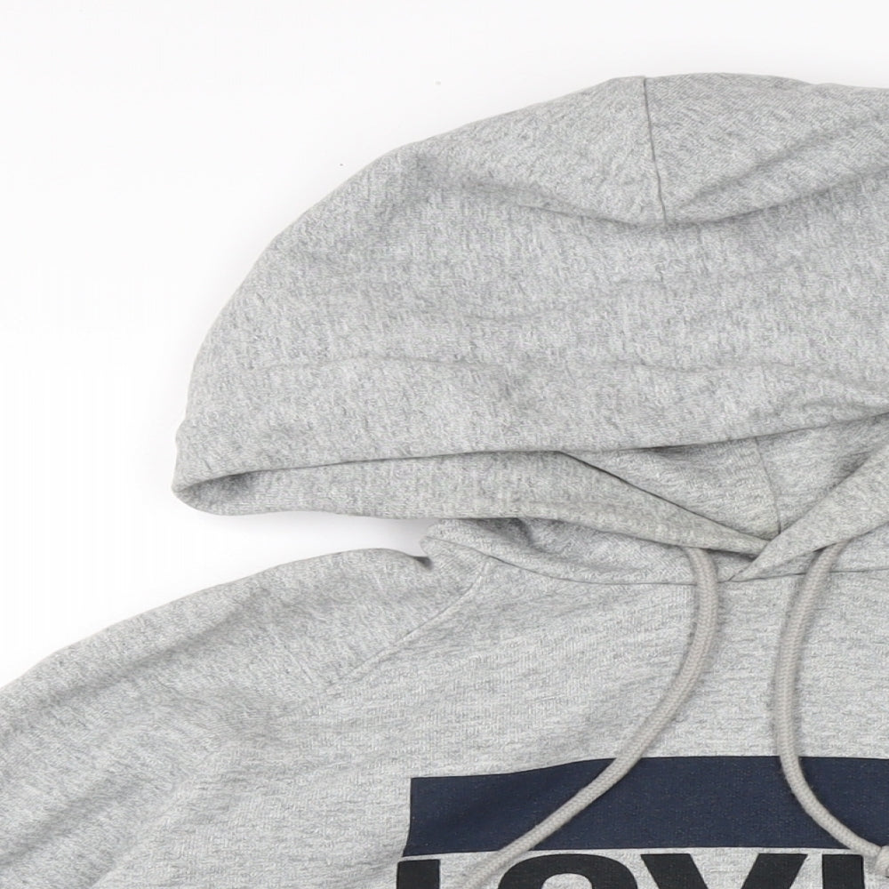Mens UK Size XS Levi's Grey Pullover Hoodie