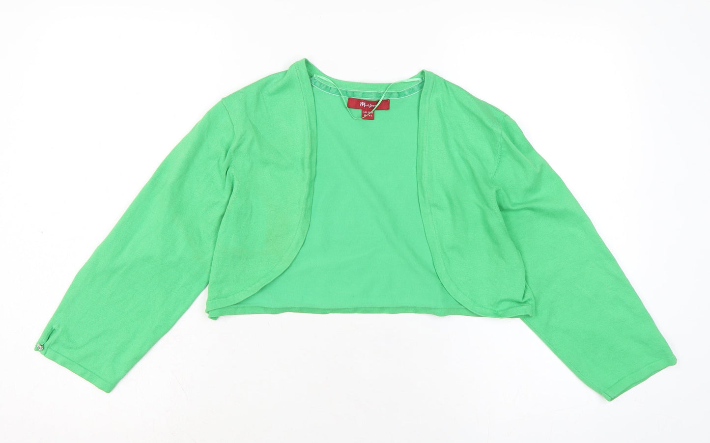 Womens UK Size L Monsoon Green Cardigan Jumper