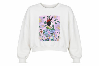 Joy By Lily Womens Grey Cotton Pullover Sweatshirt Size L