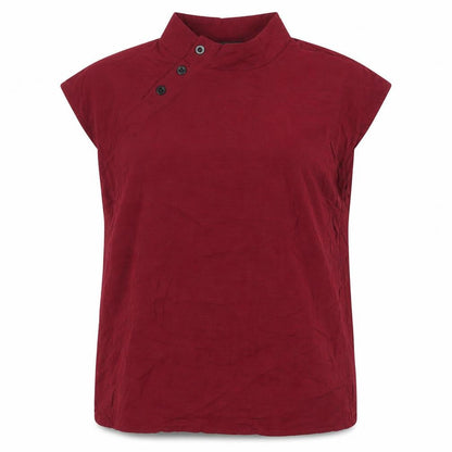 Womens UK Size L Celmia Red Basic Button-Up
