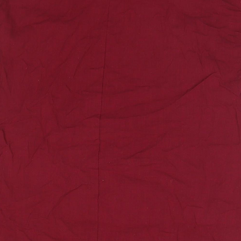 Womens UK Size L Celmia Red Basic Button-Up