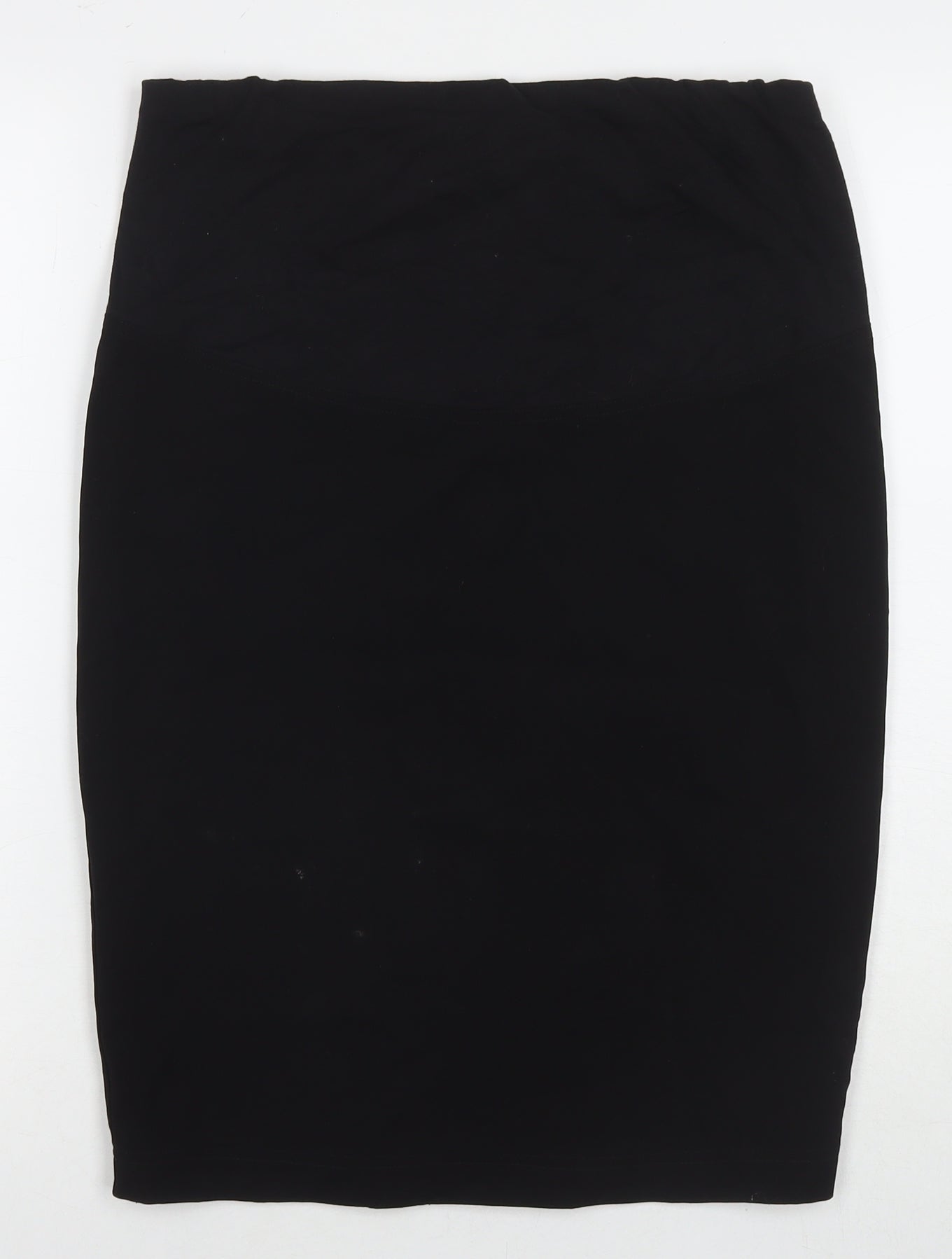 JoJo Maman Bébé Womens Black Polyester Straight & Pencil Skirt Size 8