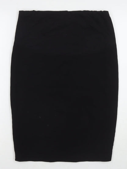 JoJo Maman Bébé Womens Black Polyester Straight & Pencil Skirt Size 8