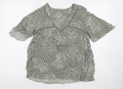 Womens UK Size 10 Marks and Spencer Grey Basic Blouse