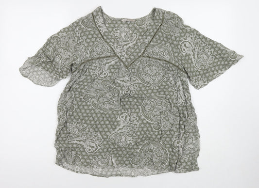 Womens UK Size 10 Marks and Spencer Grey Basic Blouse