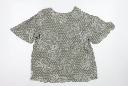Womens UK Size 10 Marks and Spencer Grey Basic Blouse