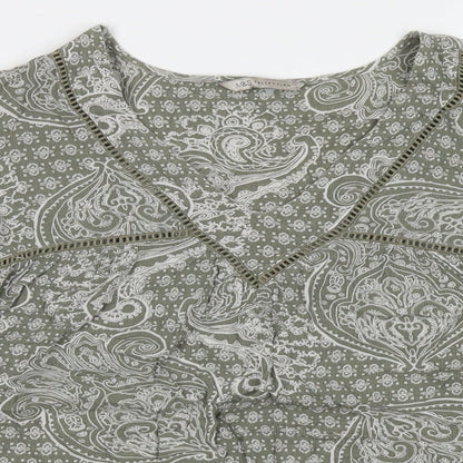 Womens UK Size 10 Marks and Spencer Grey Basic Blouse