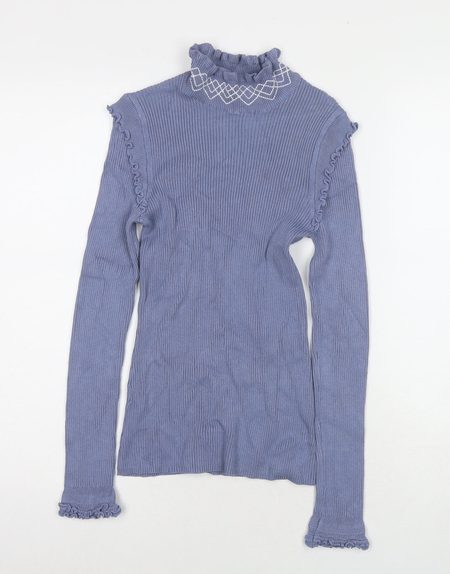 Womens UK Size 10 River Island Blue Pullover Jumper