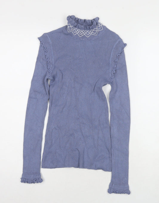 Womens UK Size 10 River Island Blue Pullover Jumper
