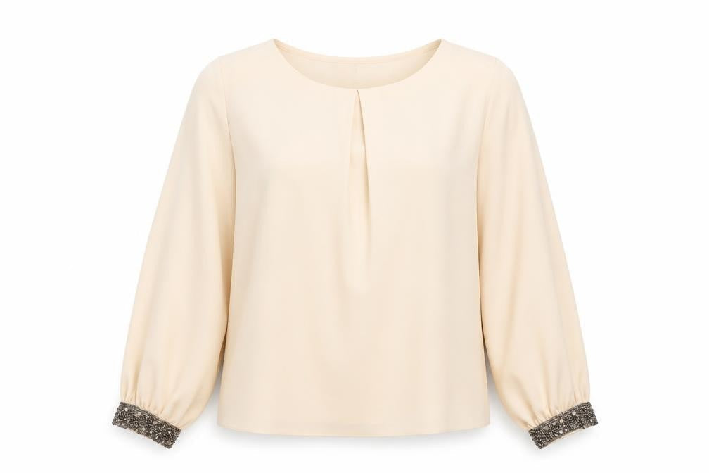 Womens UK Size 10 Dorothy Perkins Ivory Basic Blouse