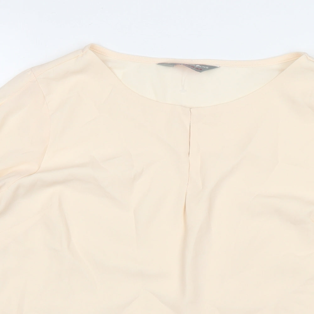 Womens UK Size 10 Dorothy Perkins Ivory Basic Blouse
