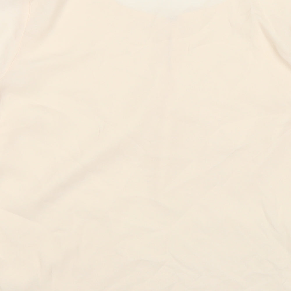 Womens UK Size 10 Dorothy Perkins Ivory Basic Blouse