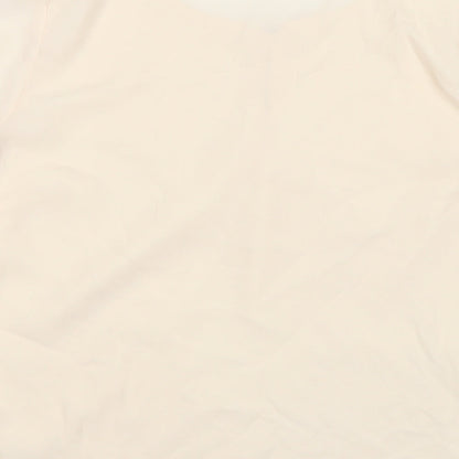 Womens UK Size 10 Dorothy Perkins Ivory Basic Blouse