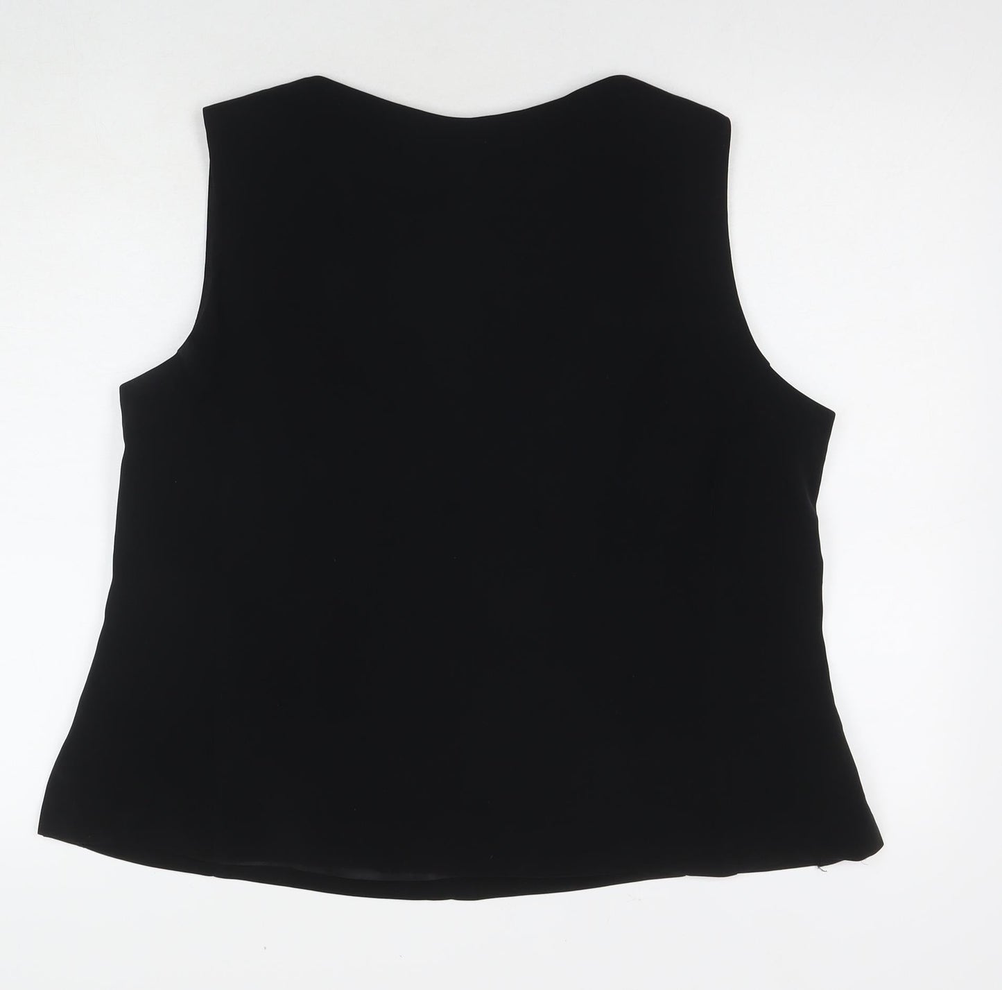 Womens UK Size 22 St Michael Black Basic Tank