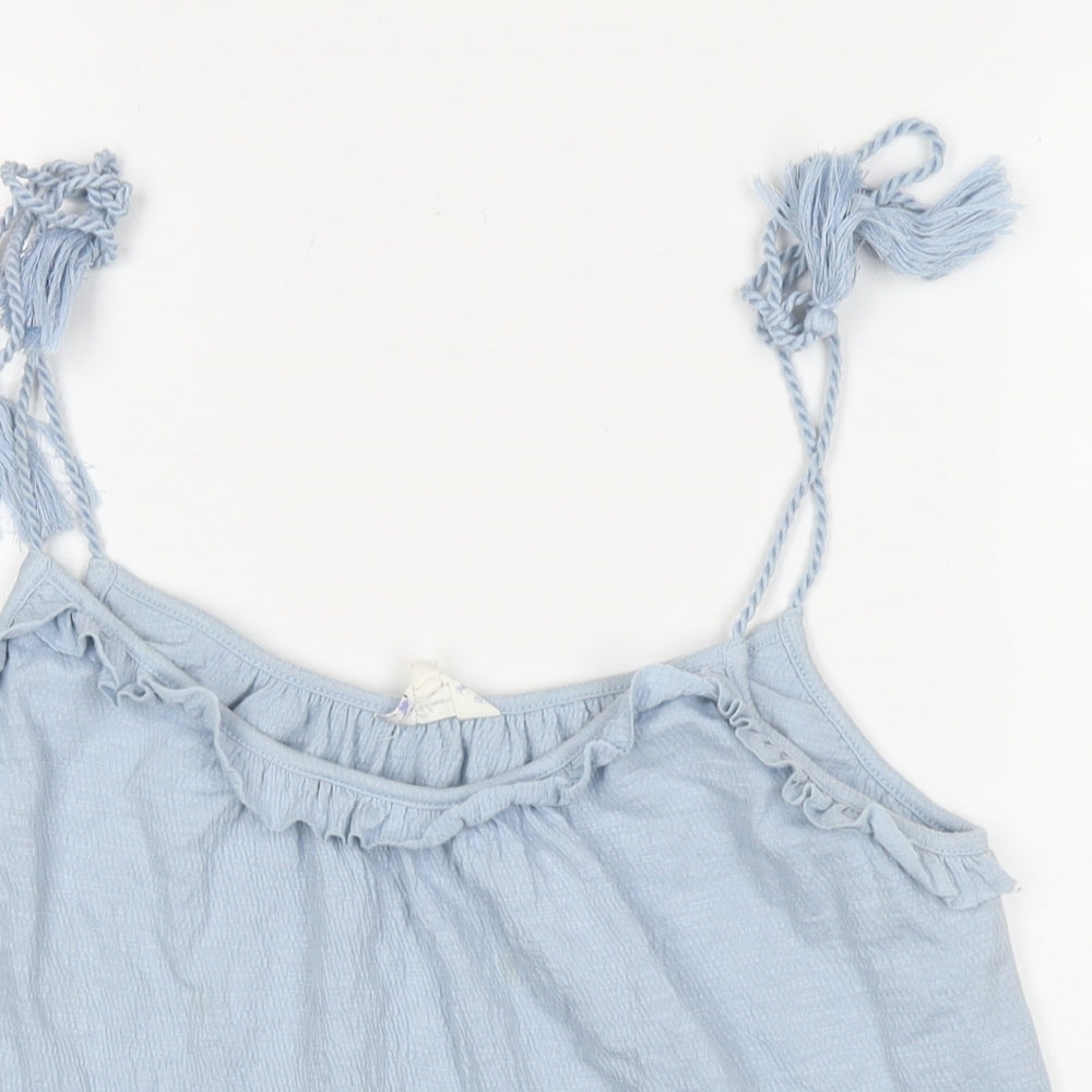 Heritage Falmer Womens Blue Polyester Basic Tank Size 12 Round Neck