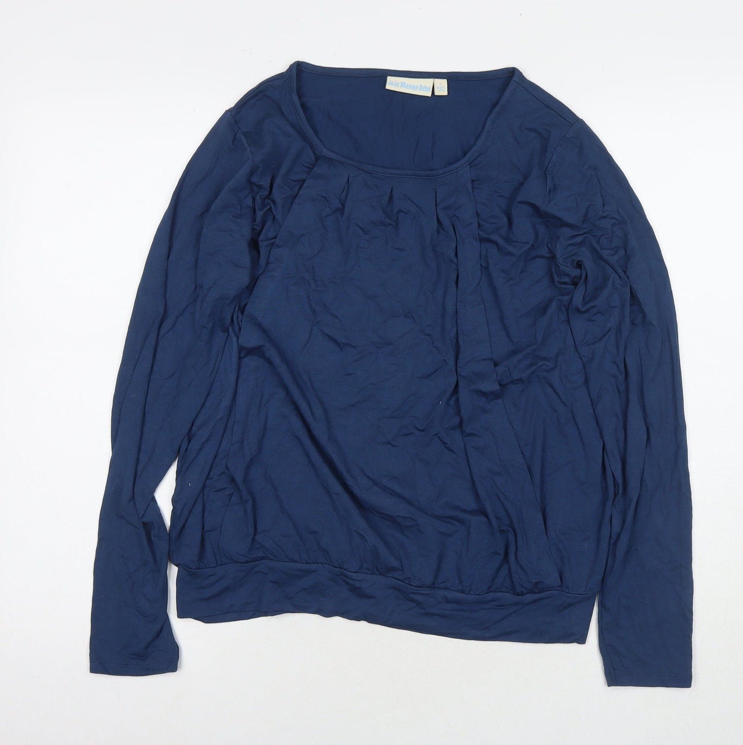 Womens UK Size S JoJo Maman Bébé Blue Basic Blouse
