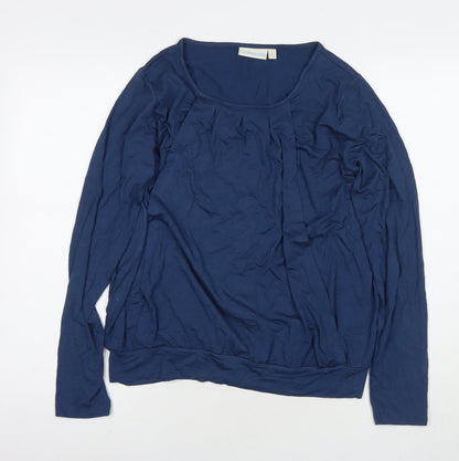 Womens UK Size S JoJo Maman Bébé Blue Basic Blouse