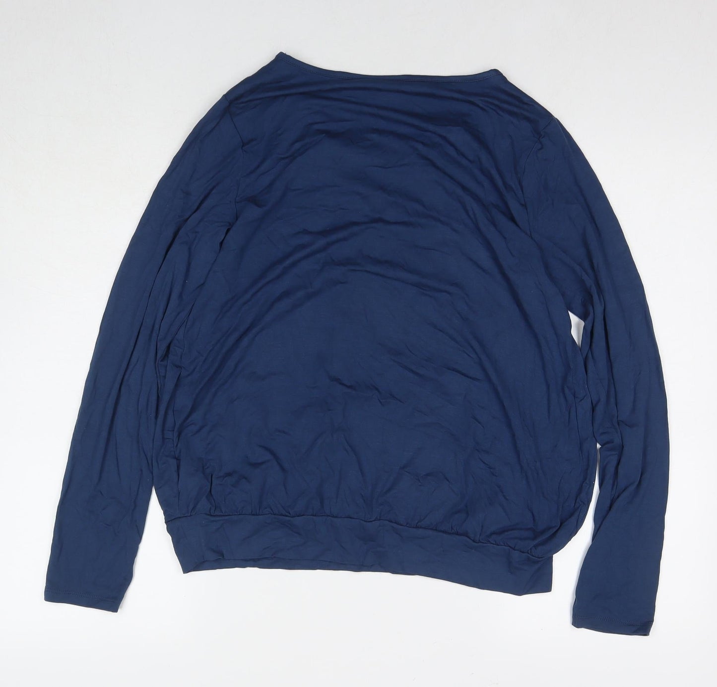 Womens UK Size S JoJo Maman Bébé Blue Basic Blouse