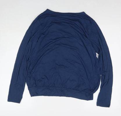 Womens UK Size S JoJo Maman Bébé Blue Basic Blouse
