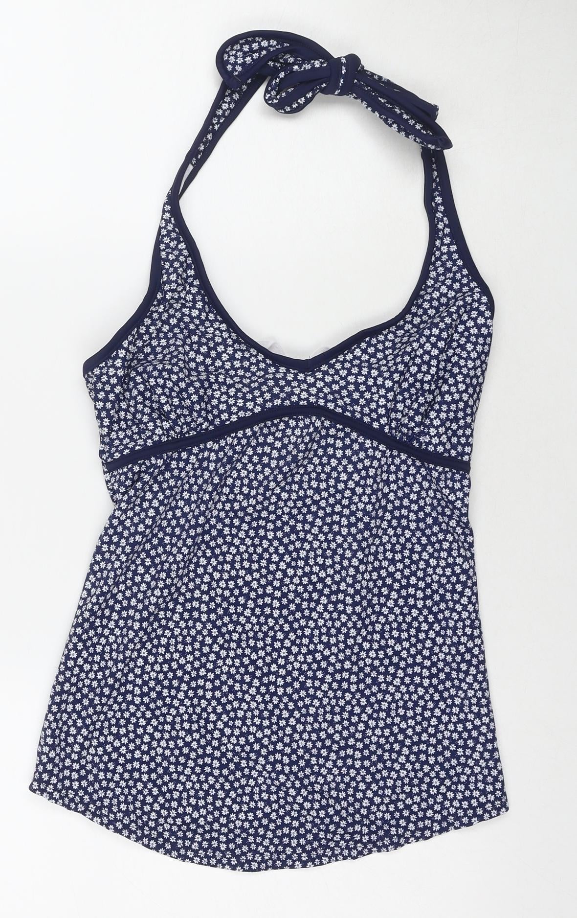 JoJo Maman Bébé Womens Black Floral Polyester Top Size S