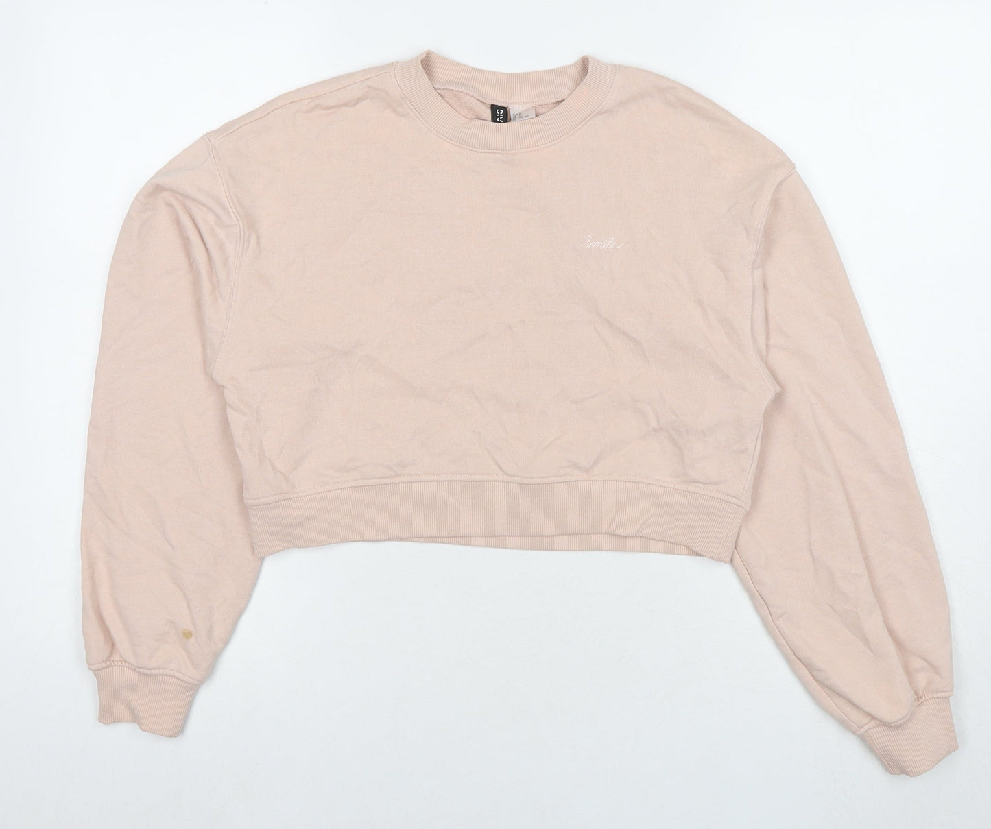 Womens UK Size S Divided by H&M Beige Pullover Sweatshirt