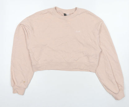 Womens UK Size S Divided by H&M Beige Pullover Sweatshirt