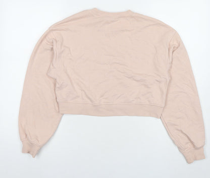 Womens UK Size S Divided by H&M Beige Pullover Sweatshirt