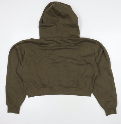 Womens UK Size XL Pull&Bear Green Pullover Hoodie