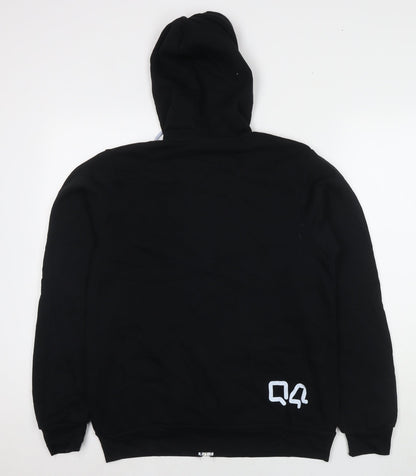 Bella&Canvas Mens Black Cotton Full Zip Hoodie Size M - Where the market connects.