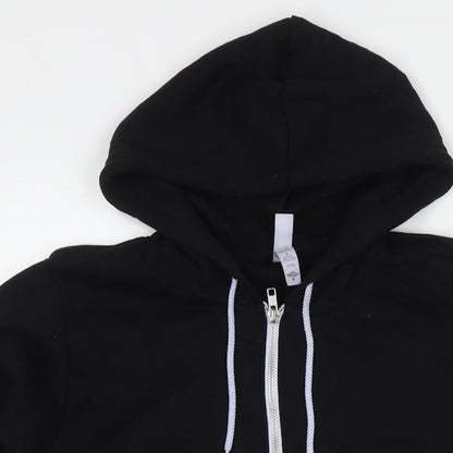 Bella&Canvas Mens Black Cotton Full Zip Hoodie Size M - Where the market connects.