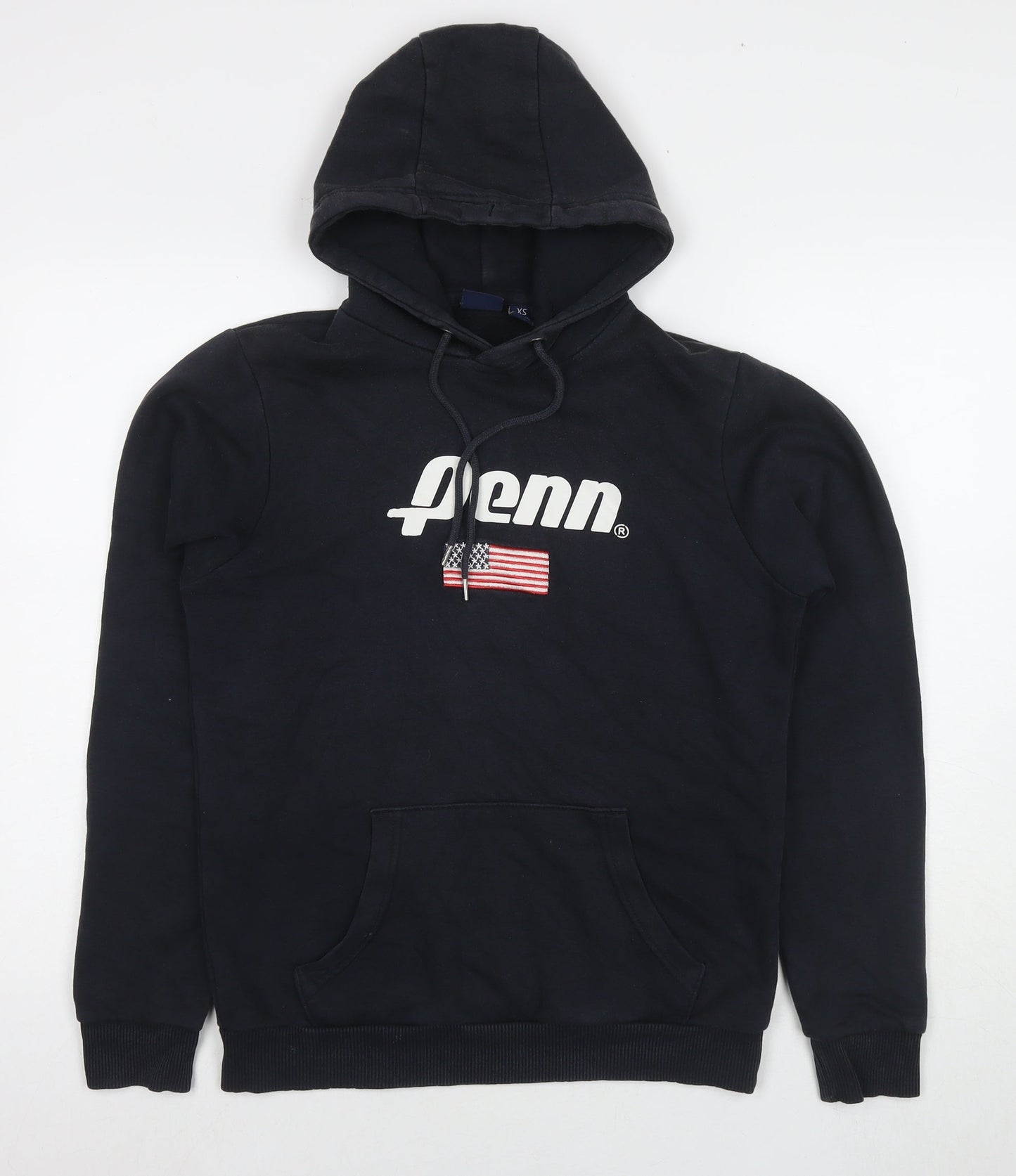 Mens UK Size XS Penn Blue Pullover Hoodie