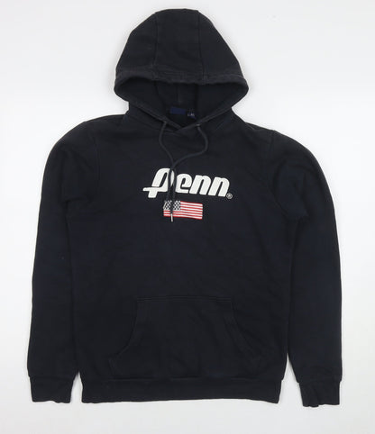 Mens UK Size XS Penn Blue Pullover Hoodie