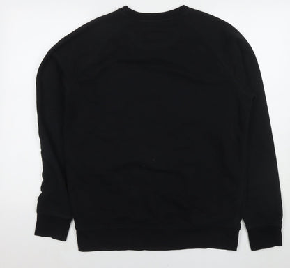 Stanley Stella Womens Black Cotton Pullover Sweatshirt Size L Pullover - All that glitters