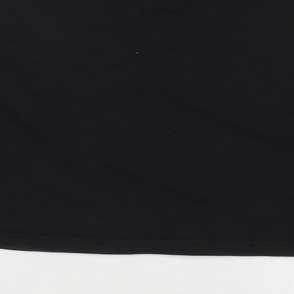 The Couture Club Womens Black Cotton Pullover Sweatshirt Size S Pullover - Cropped