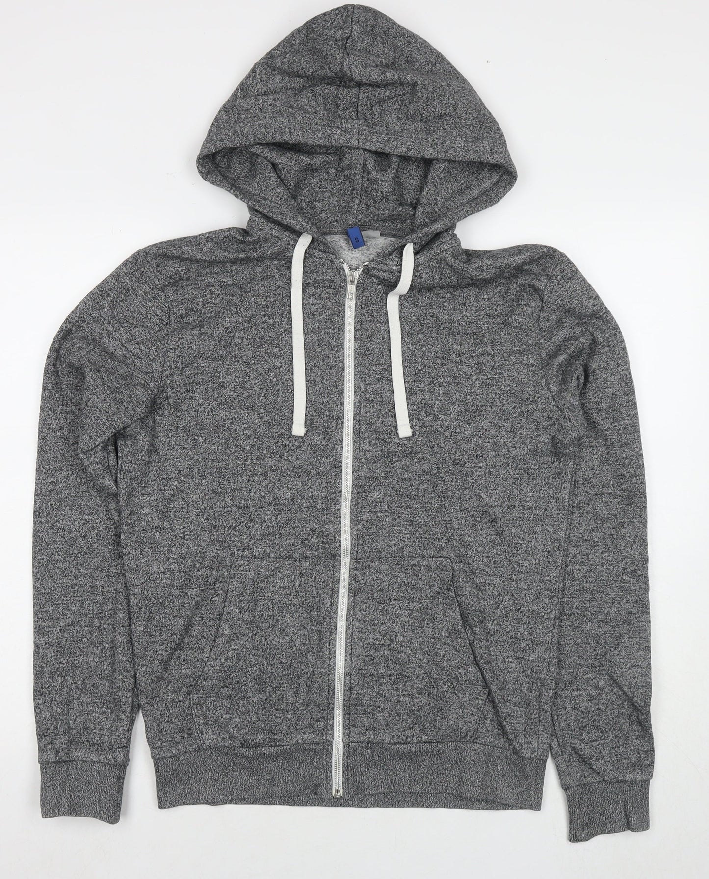 Mens UK Size S Divided by H&M Grey Full Zip Hoodie