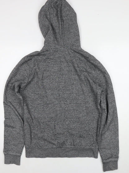 Mens UK Size S Divided by H&M Grey Full Zip Hoodie