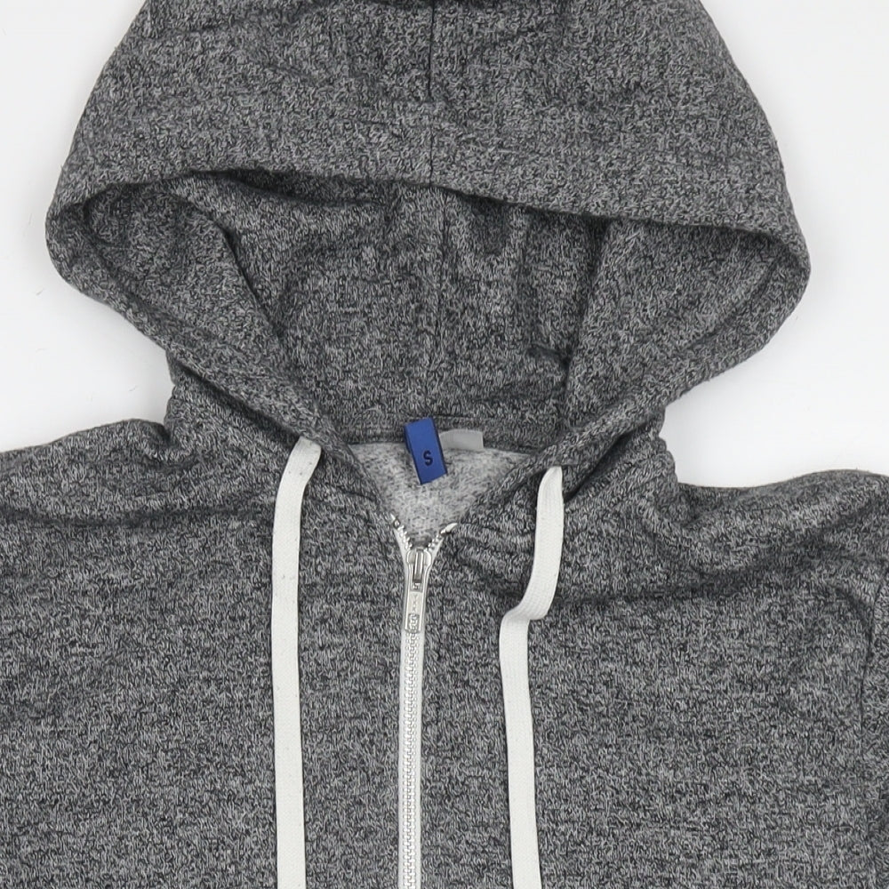 Mens UK Size S Divided by H&M Grey Full Zip Hoodie