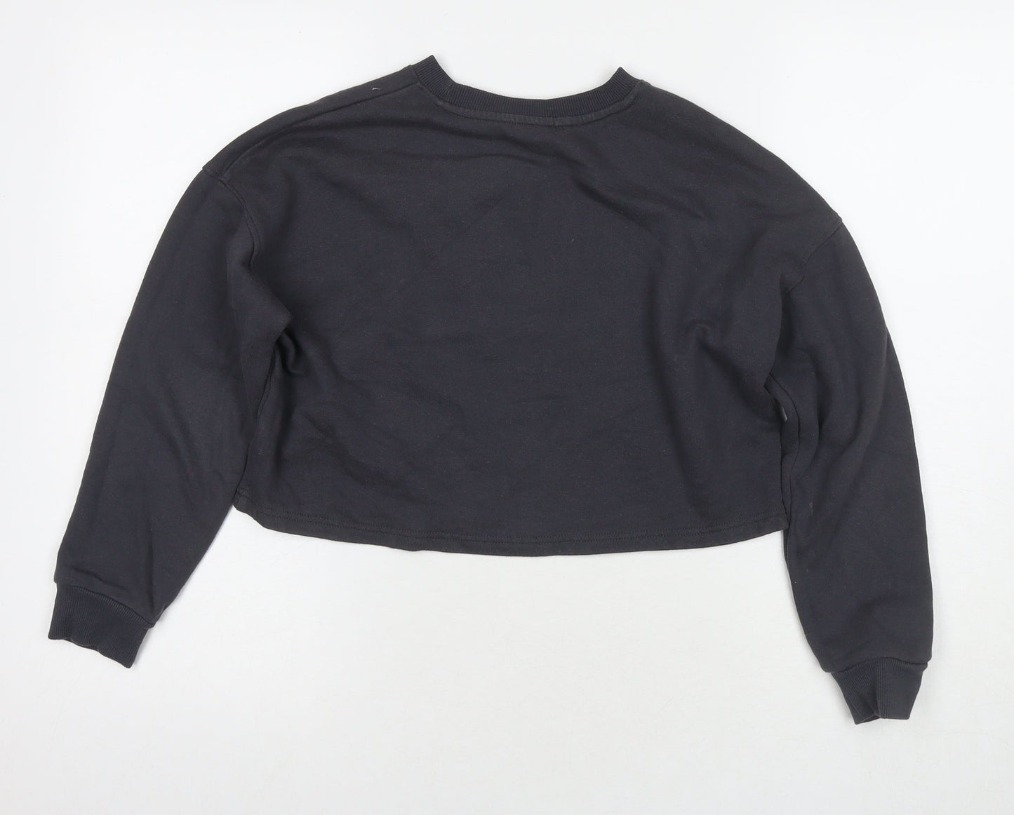 New Look Girls Grey Cotton Pullover Sweatshirt Size 12-13 Years Pullover - I have too many presents Said no one ever