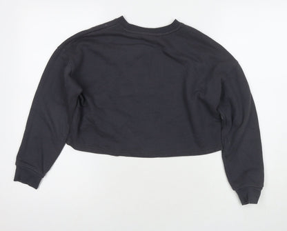 New Look Girls Grey Cotton Pullover Sweatshirt Size 12-13 Years Pullover - I have too many presents Said no one ever