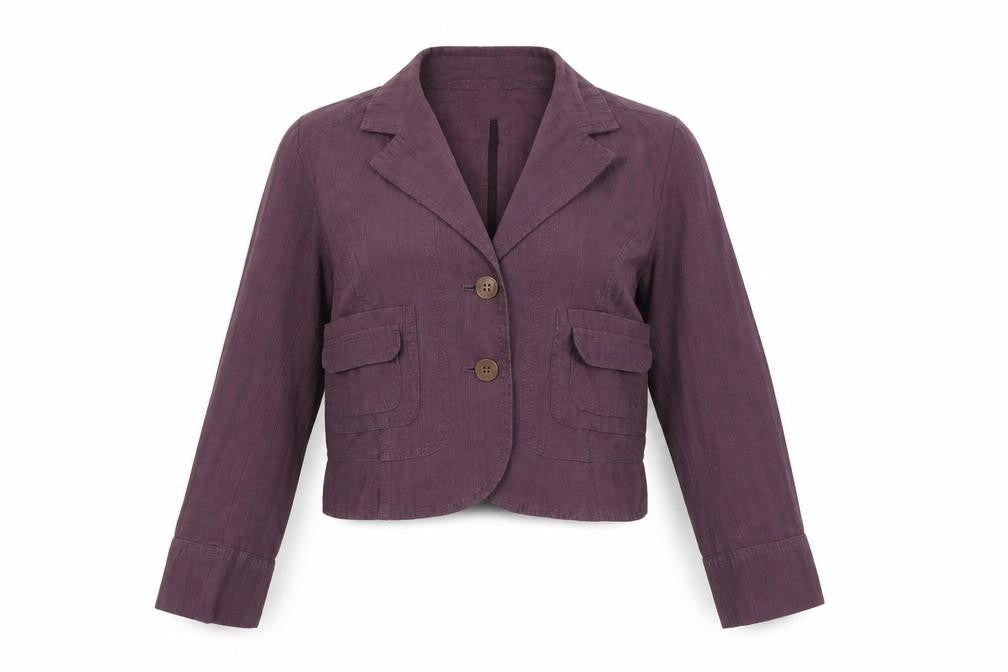 Next Womens Purple Jacket Size 12 Button