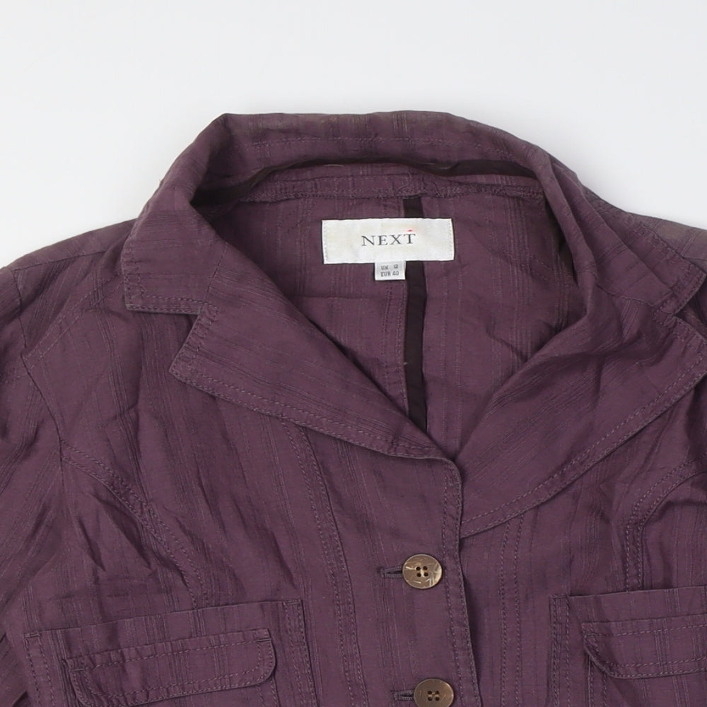 Womens UK Size 12 NEXT Purple Jacket