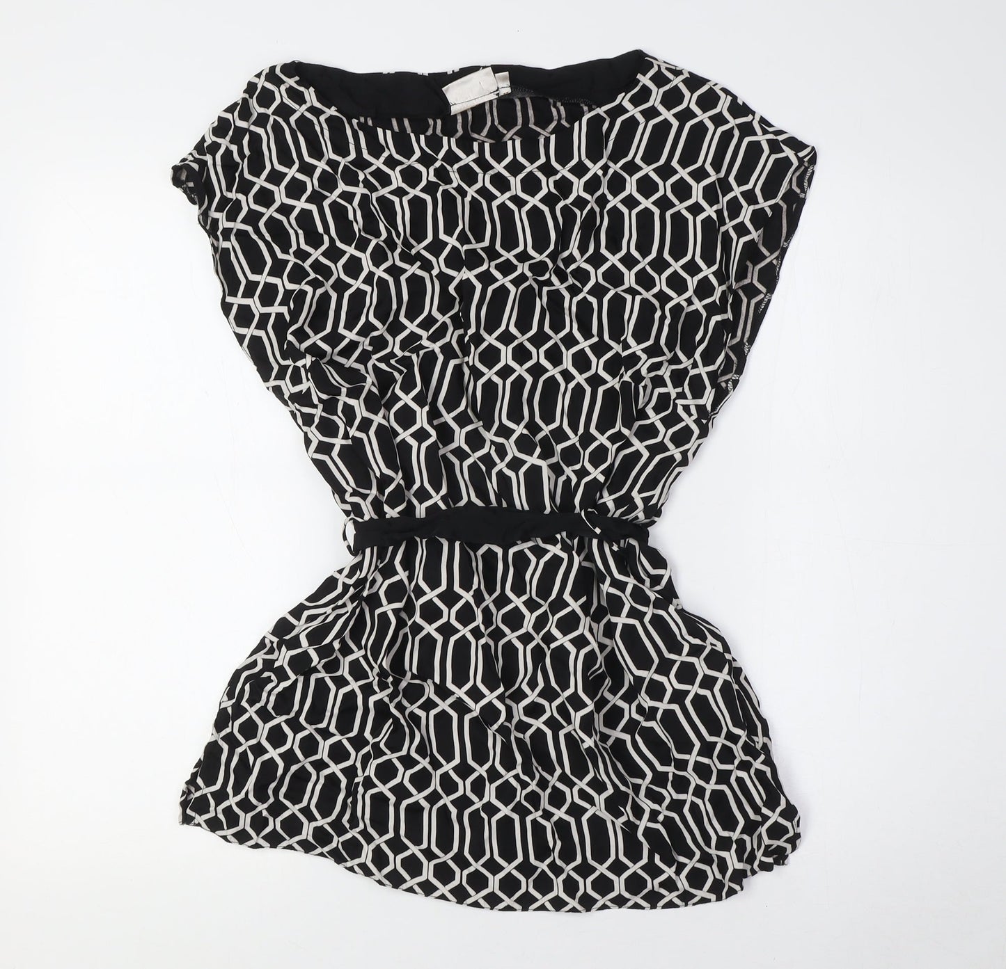 Womens UK Size 14 Country Casuals Black Basic Button-Up