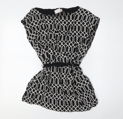 Womens UK Size 14 Country Casuals Black Basic Button-Up