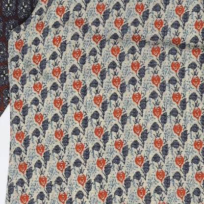 FusionBeats Womens Multicoloured Polyester Tunic Blouse Size S Round Neck